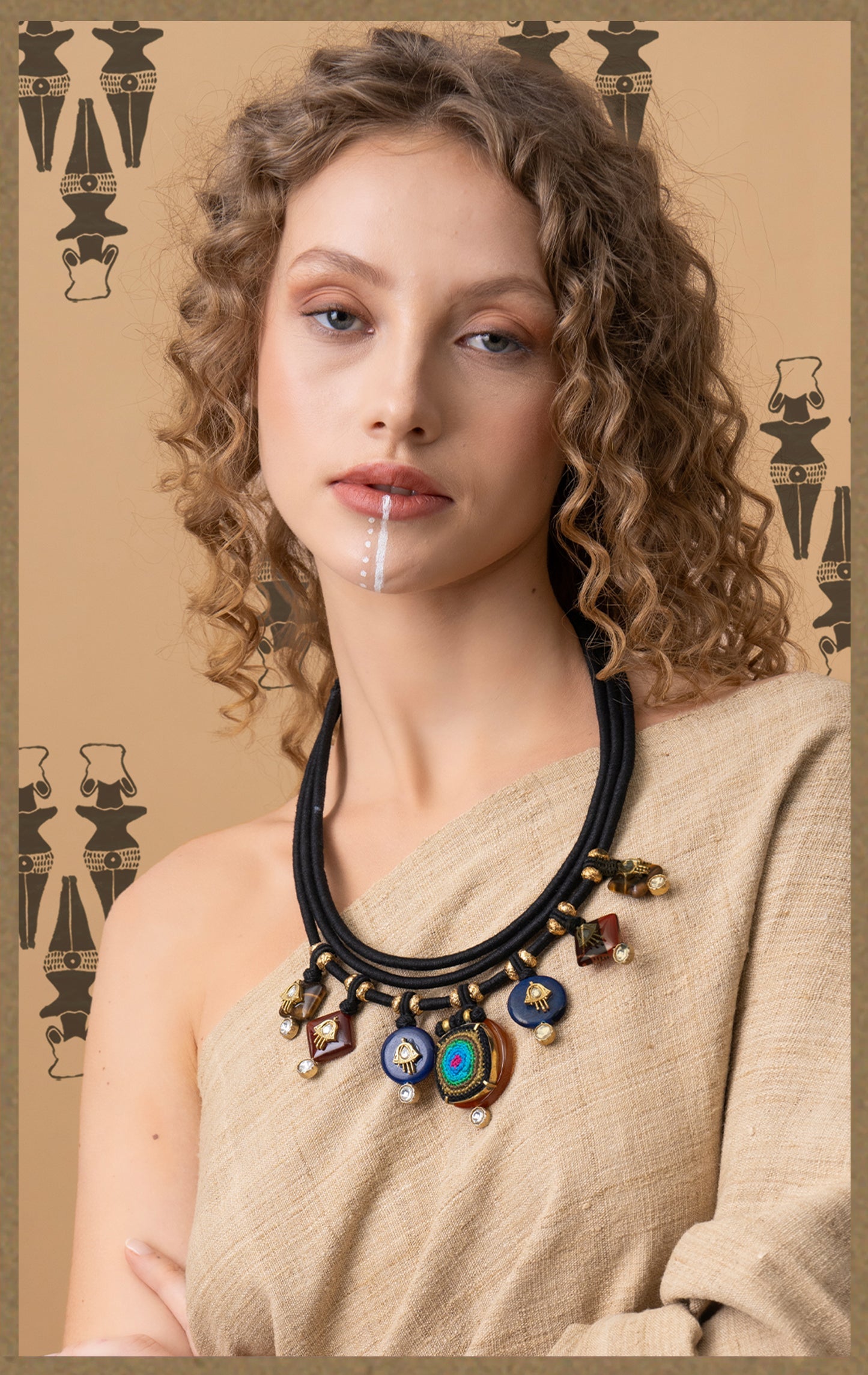 ĀHISTĀ is a tribute to the women of ancient societies, once revered as creators and nurturers of life. It honors their intuitive wisdom, quiet strength, and deep, harmonious connection with nature