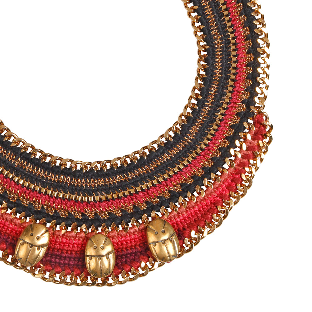 Scarab Collar Necklace