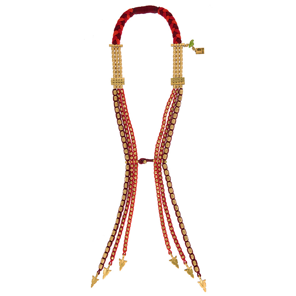 Temple Dawn Tie Necklace