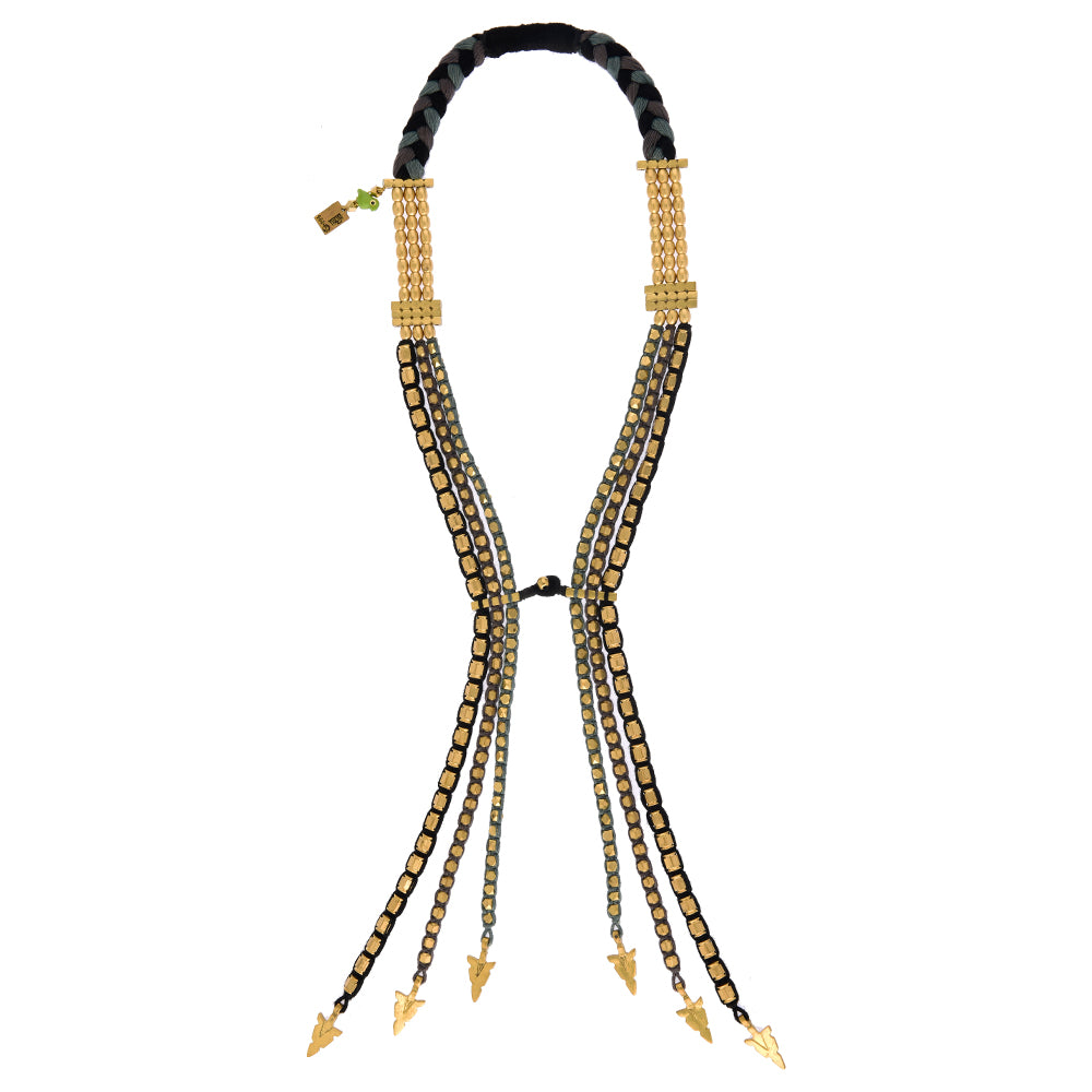 Temple Dawn Tie Necklace