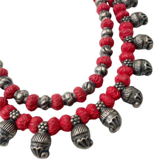 Layered Heritage Necklace (Red)