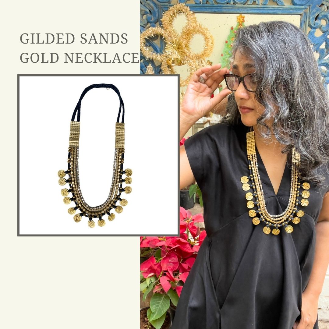 Gilded Sands Gold Necklace