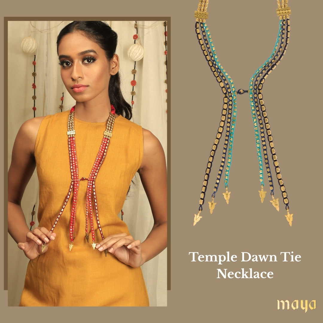 Temple Dawn Tie Necklace