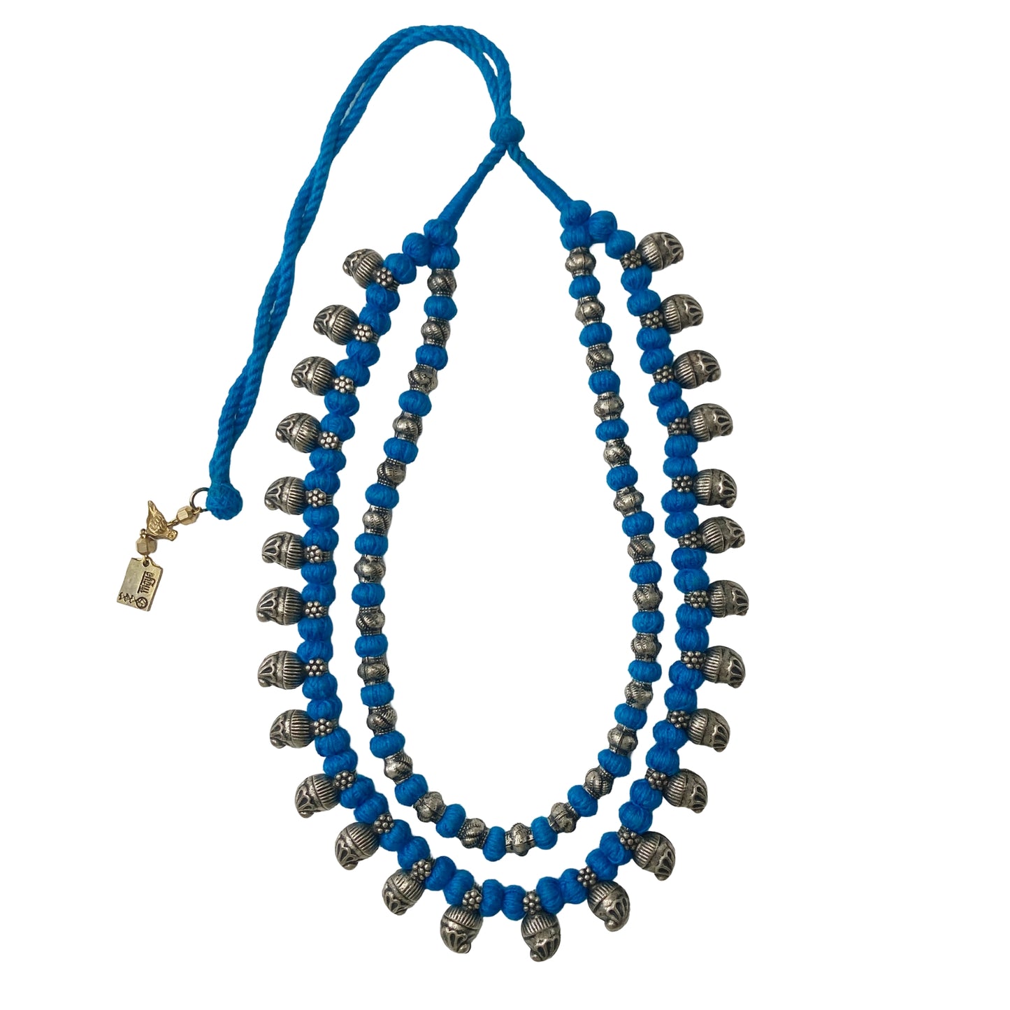 Layered Heritage Necklace ( Blue)