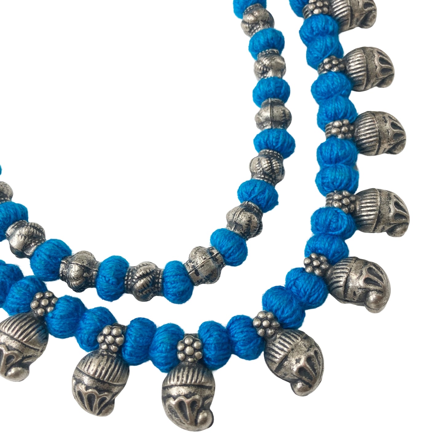 Layered Heritage Necklace ( Blue)