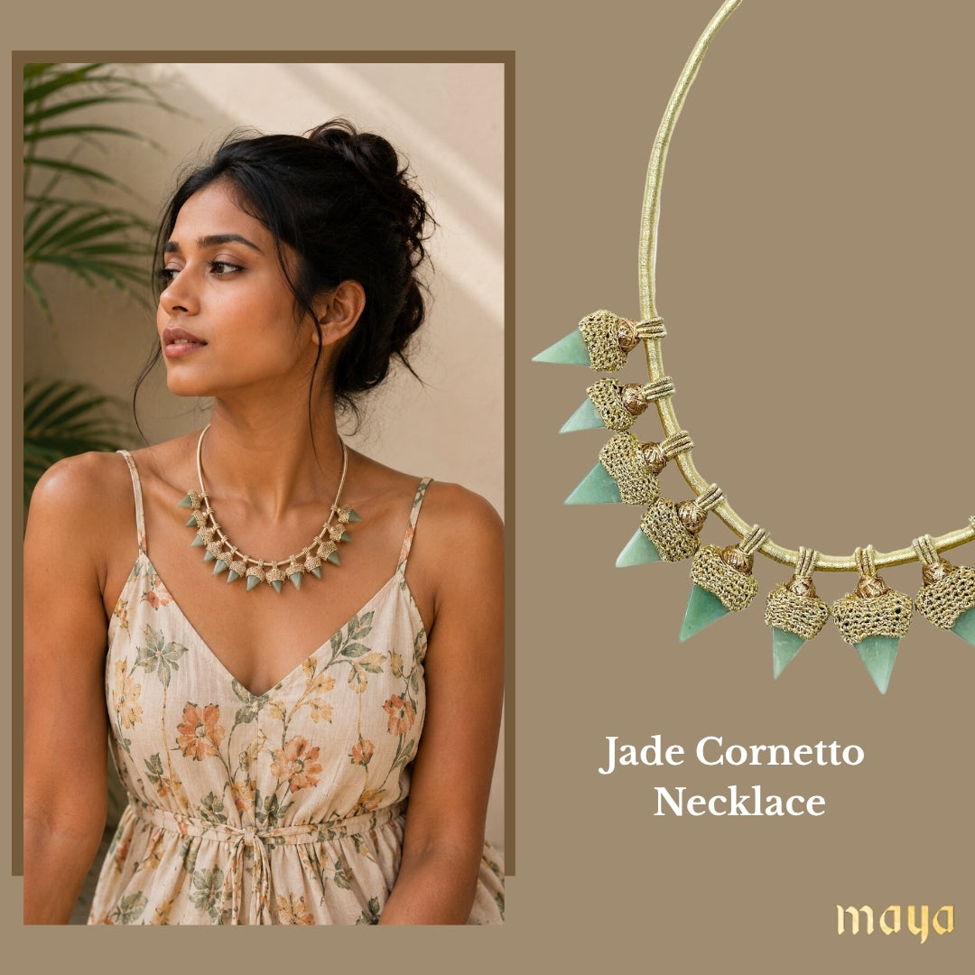 Jade Cornetto Necklace