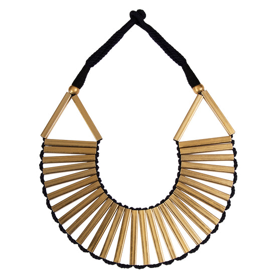 Spun Gold Bg Collar Necklace
