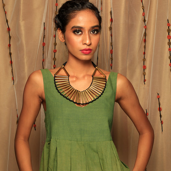 Spun Gold Bg Collar Necklace
