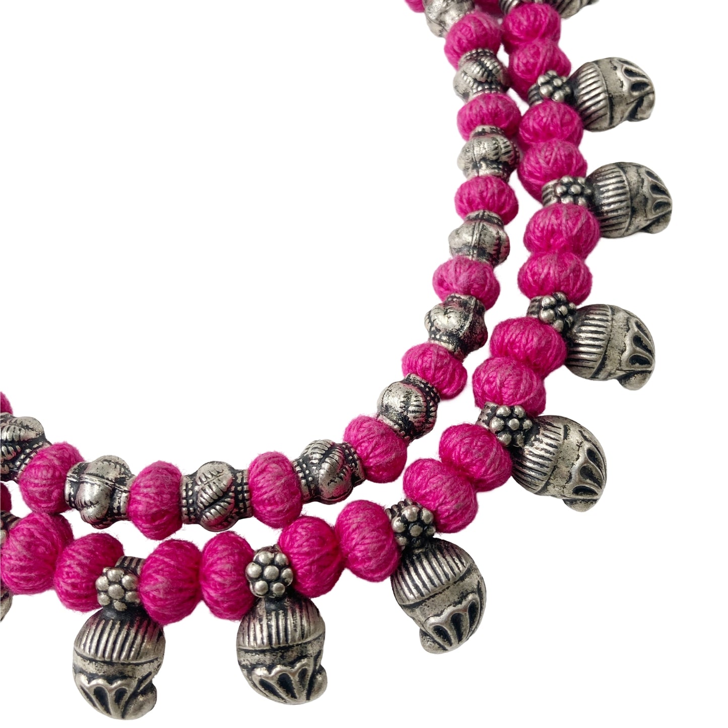 Layered Heritage Necklace (Pink)