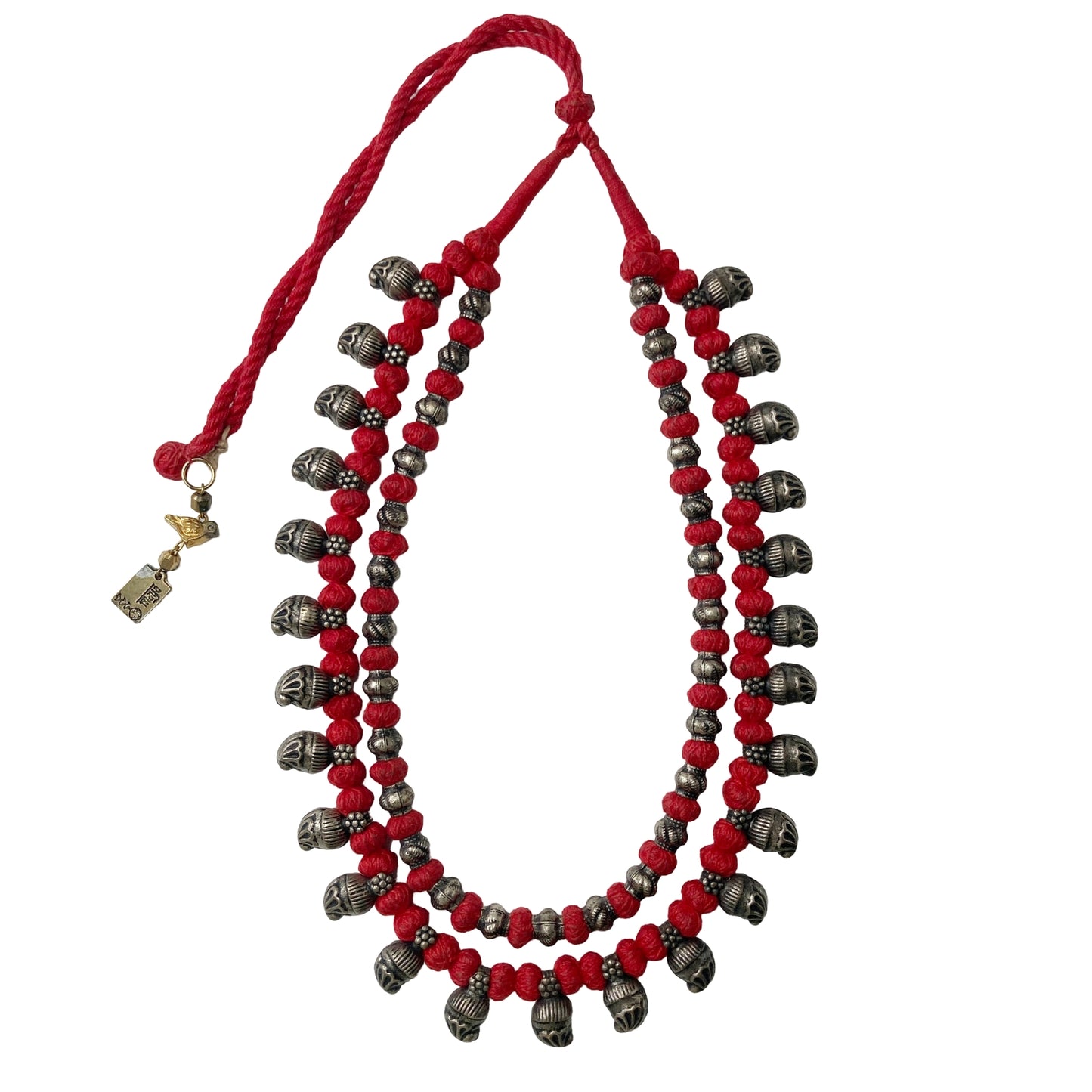 Layered Heritage Necklace (Red)