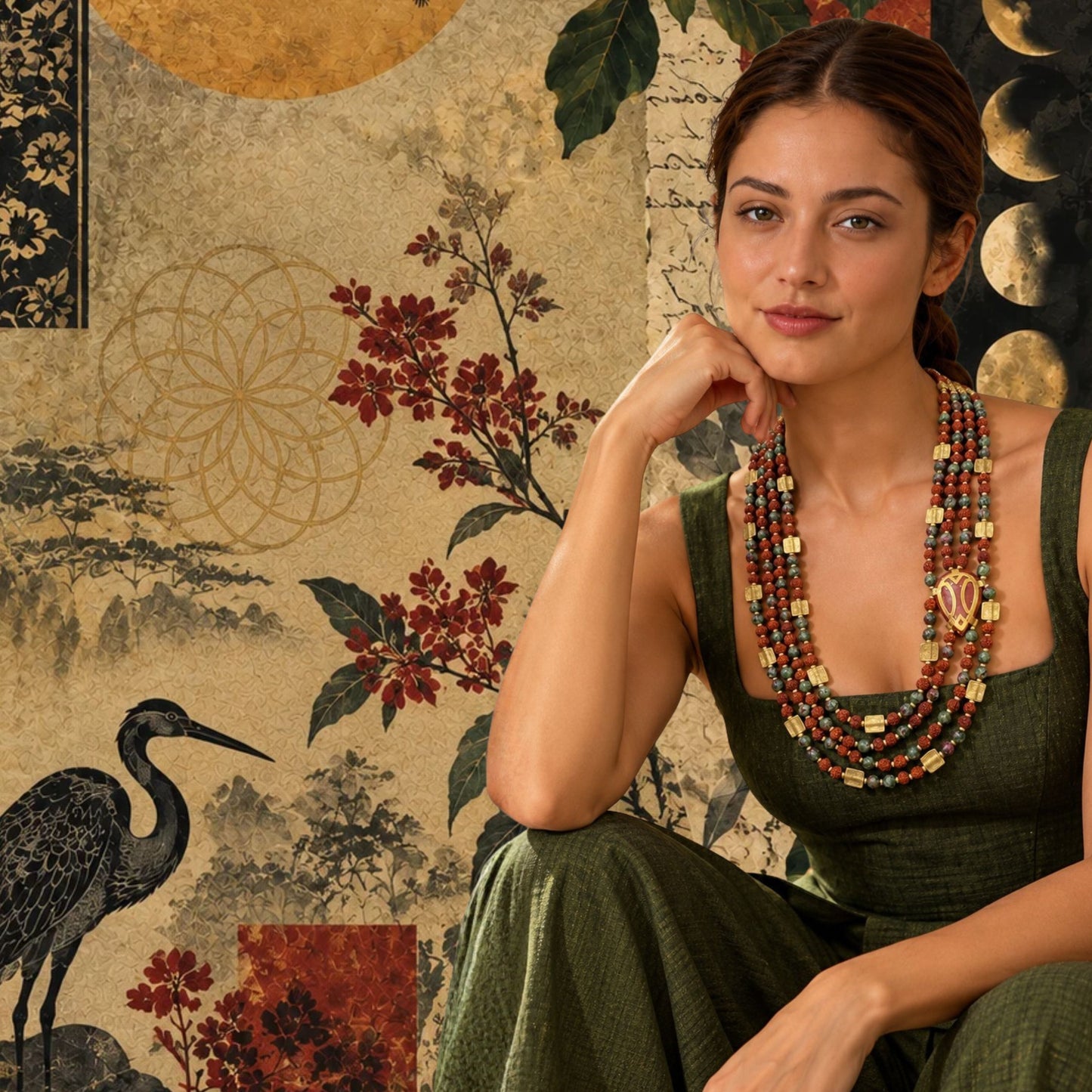 Doire Necklace Brown