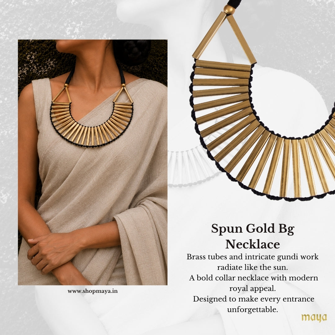 Spun Gold Bg Necklace