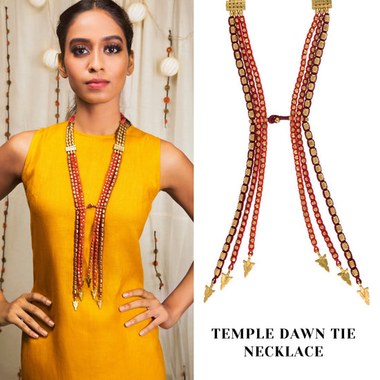 Temple Dawn Tie Necklace