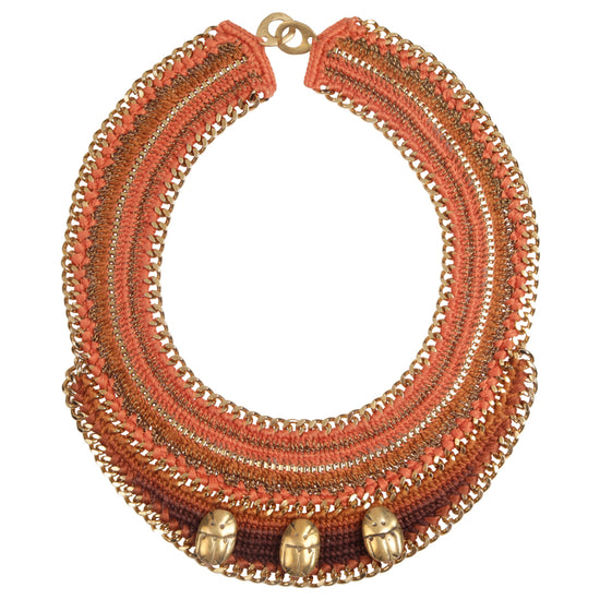 Scarab Collar Necklace