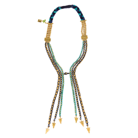 Load image into Gallery viewer, Temple Dawn Tie Necklace
