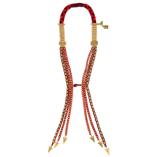 Load image into Gallery viewer, Temple Dawn Tie Necklace
