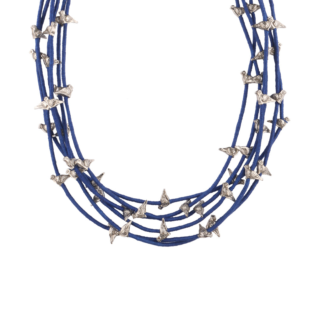 Load image into Gallery viewer, Blue Moon Silver Necklace
